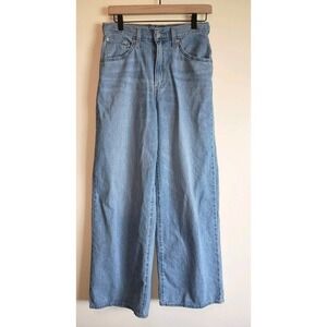 Levi's Light Blue Wide-Leg High-Rise Jeans